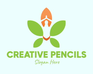 Nature Yoga Meditation logo design