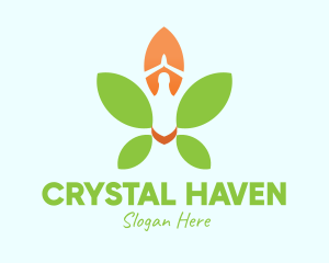 Nature Yoga Meditation logo design