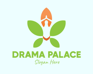 Nature Yoga Meditation logo design