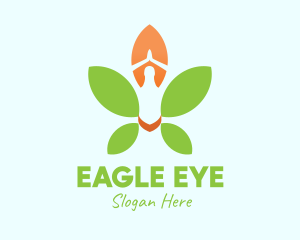 Nature Yoga Meditation logo design