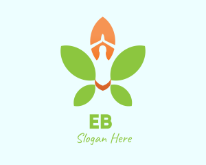 Nature Yoga Meditation logo design