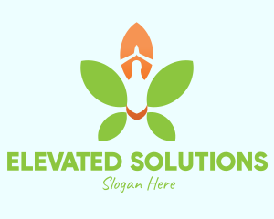 Nature Yoga Meditation logo design