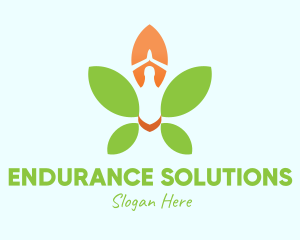 Nature Yoga Meditation logo design