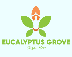 Nature Yoga Meditation logo design