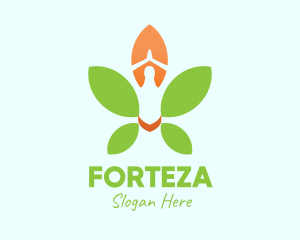 Nature Yoga Meditation logo design