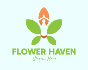 Nature Yoga Meditation logo design