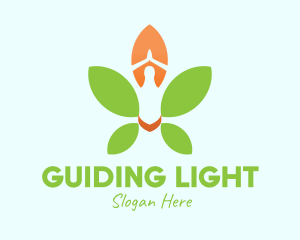 Nature Yoga Meditation logo design