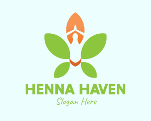 Nature Yoga Meditation logo design