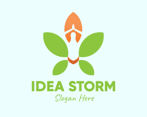 Nature Yoga Meditation logo design