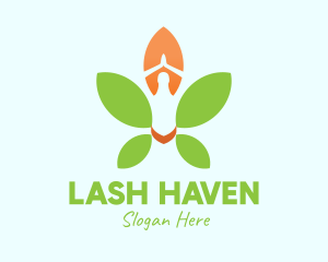 Nature Yoga Meditation logo design