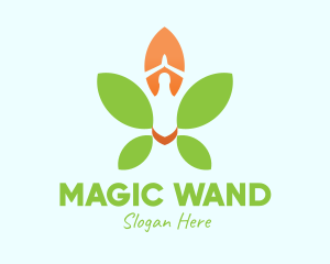 Nature Yoga Meditation logo design