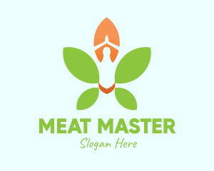 Nature Yoga Meditation logo design