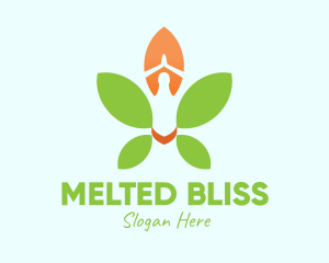 Nature Yoga Meditation logo design