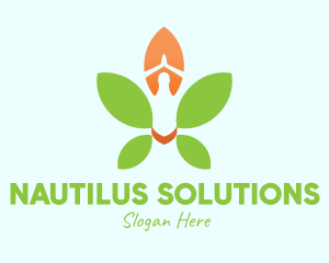 Nature Yoga Meditation logo design