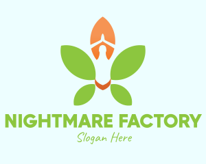 Nature Yoga Meditation logo design