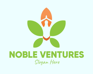 Nature Yoga Meditation logo design