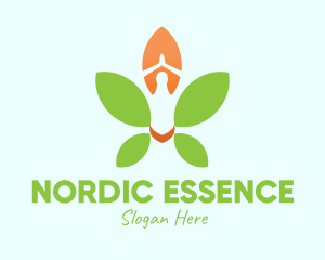 Nature Yoga Meditation logo design