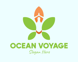 Nature Yoga Meditation logo design