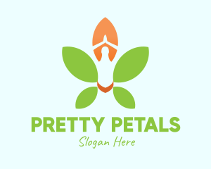 Nature Yoga Meditation logo design