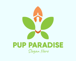 Nature Yoga Meditation logo design