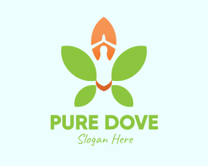 Nature Yoga Meditation logo design