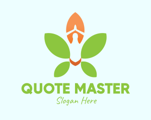 Nature Yoga Meditation logo design