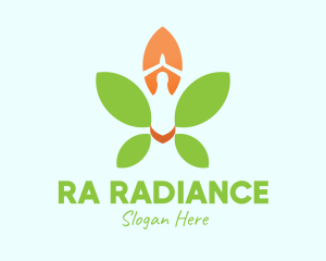 Nature Yoga Meditation logo design