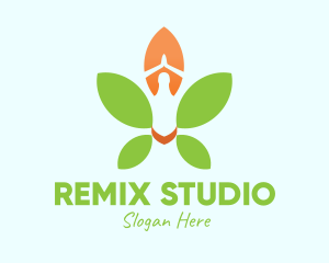 Nature Yoga Meditation logo design