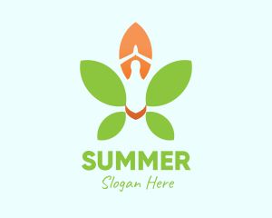 Nature Yoga Meditation logo design