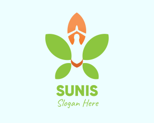 Nature Yoga Meditation logo design