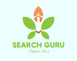 Nature Yoga Meditation logo design