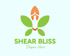 Nature Yoga Meditation logo design