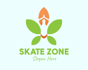 Nature Yoga Meditation logo design