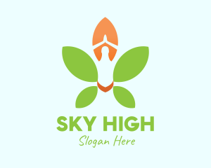 Nature Yoga Meditation logo design