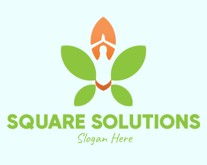 Nature Yoga Meditation logo design