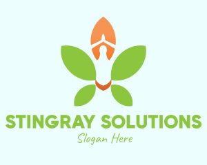 Nature Yoga Meditation logo design