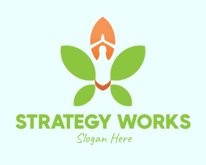 Nature Yoga Meditation logo design