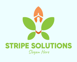 Nature Yoga Meditation logo design