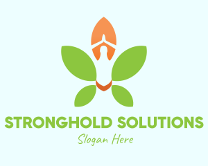 Nature Yoga Meditation logo design