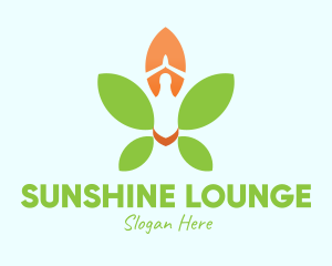 Nature Yoga Meditation logo design