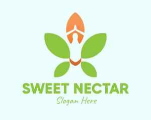 Nature Yoga Meditation logo design