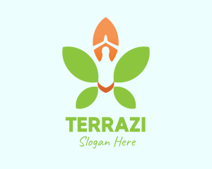 Nature Yoga Meditation logo design