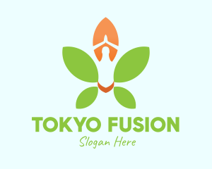 Nature Yoga Meditation logo design