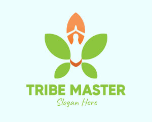 Nature Yoga Meditation logo design