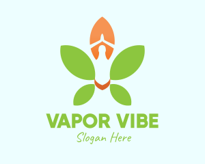 Nature Yoga Meditation logo design