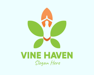 Nature Yoga Meditation logo design