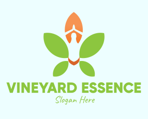 Nature Yoga Meditation logo design