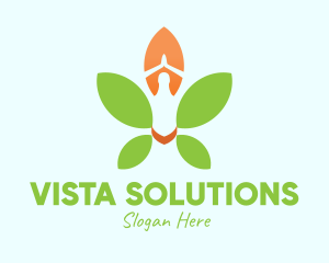 Nature Yoga Meditation logo design