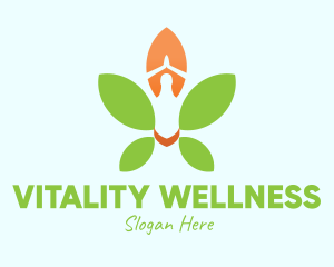 Nature Yoga Meditation logo design