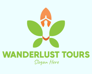 Nature Yoga Meditation logo design